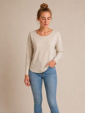 Soft Surroundings Crew Neck Long Sleeve Top Small
